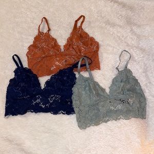 Bundle of 3 Victoria’s Secret lace bralettes